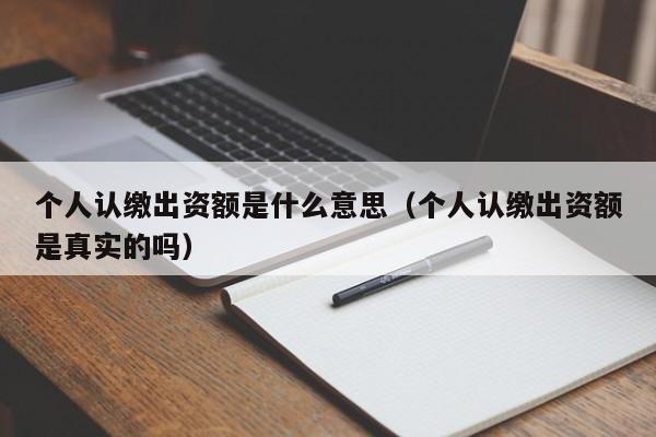 个人认缴出资额是什么意思（个人认缴出资额是真实的吗）