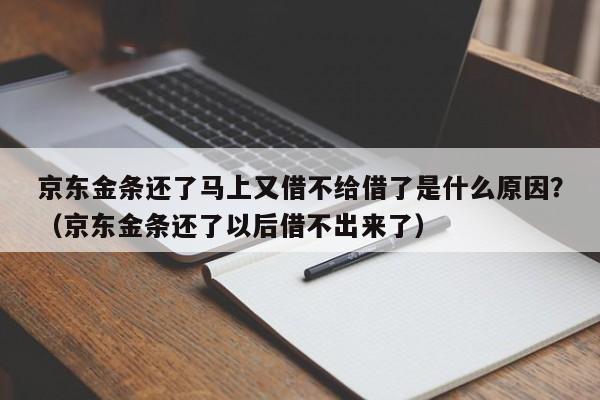 京东金条还了马上又借不给借了是什么原因？（京东金条还了以后借不出来了）